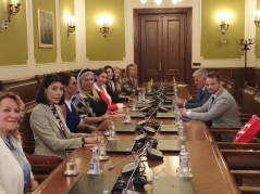 29 June 2021 National Assembly Deputy Speaker Stefan Krkobabic in meeting with the women entrepreneurs